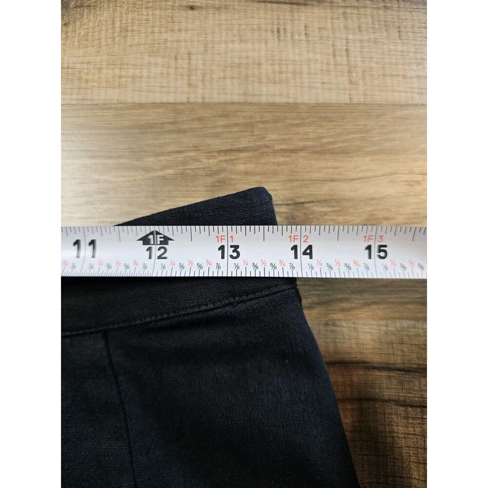 Sugar + Lips Tassel Trim Wide Leg Linen Pants Women's Size M Black Linen Blend - Picture 3 of 8